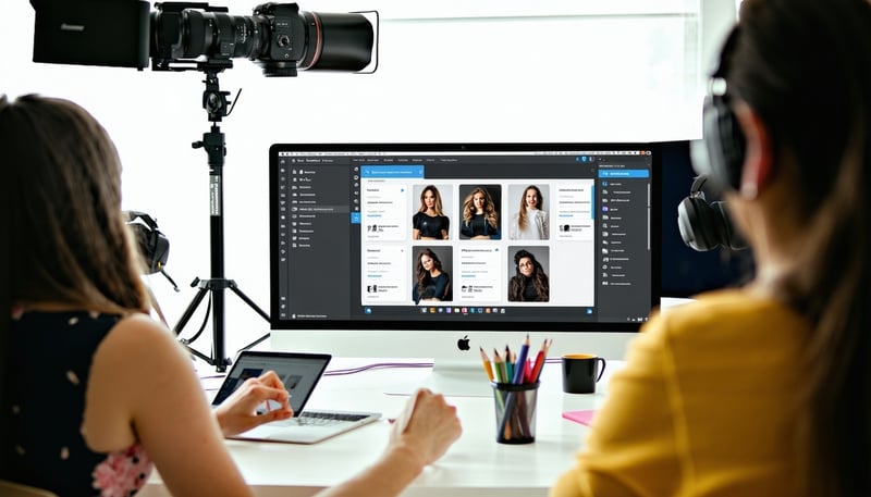 Equipe da Verbo Régia E-mail Studio planejando campanhas de e-mail marketing para e-commerces